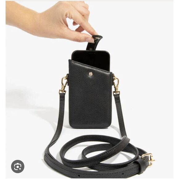 Bandolier emma black gold holster crossbody iphone case/belt/strap set - Picture 1 of 11
